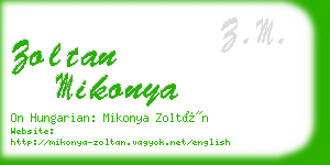 zoltan mikonya business card